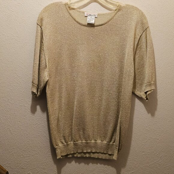 Shimmering short sleeved sweater - Picture 1 of 7